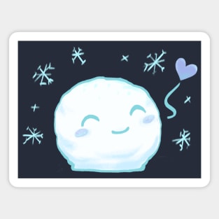 Happy Snowball Magnet